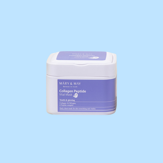 Mary & May - Collagen Peptide Vital Mask 30 Pieces